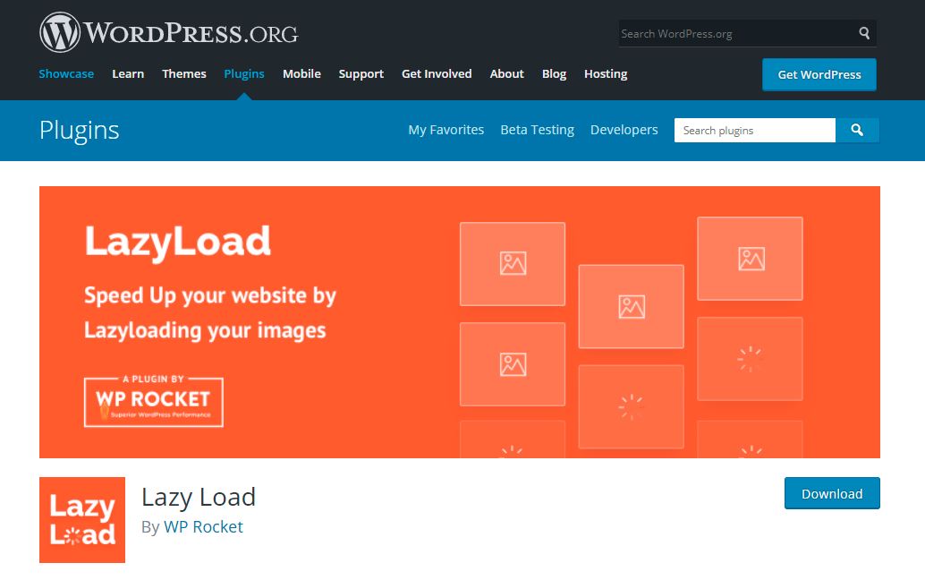 Increase loading speed with Lazy Load plugin