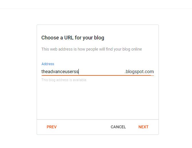 blogger url select for blog